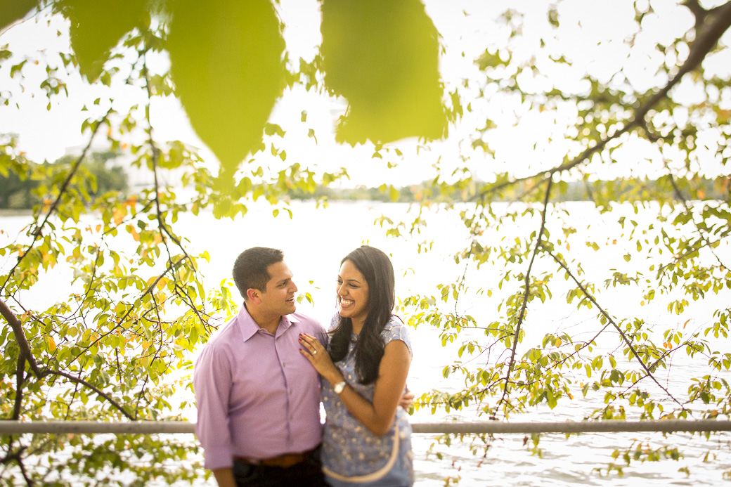 Manik Aggarwal proposes to his girlfriend Nimisha on a paddleboat in the Tidal Basin, Washington, DC, Sunday September 20, 2015.