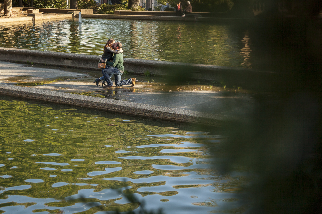 Chris Murphy proposes to Ariana Hasserjian at Meridian Hill Park, Washington, DC, October 15, 2015.
