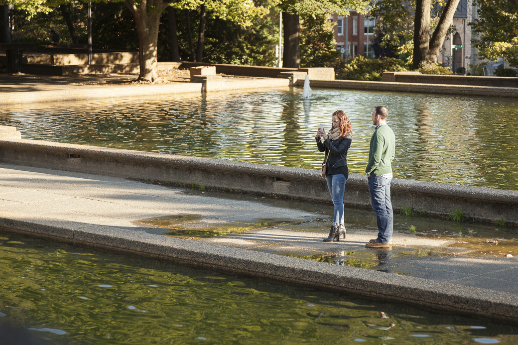 Chris Murphy proposes to Ariana Hasserjian at Meridian Hill Park, Washington, DC, October 15, 2015.