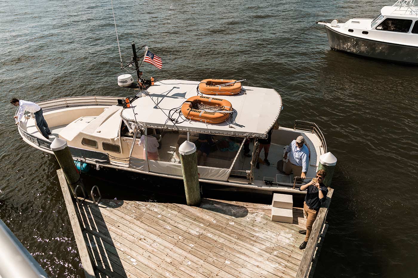 wedding boat vehicle transportation