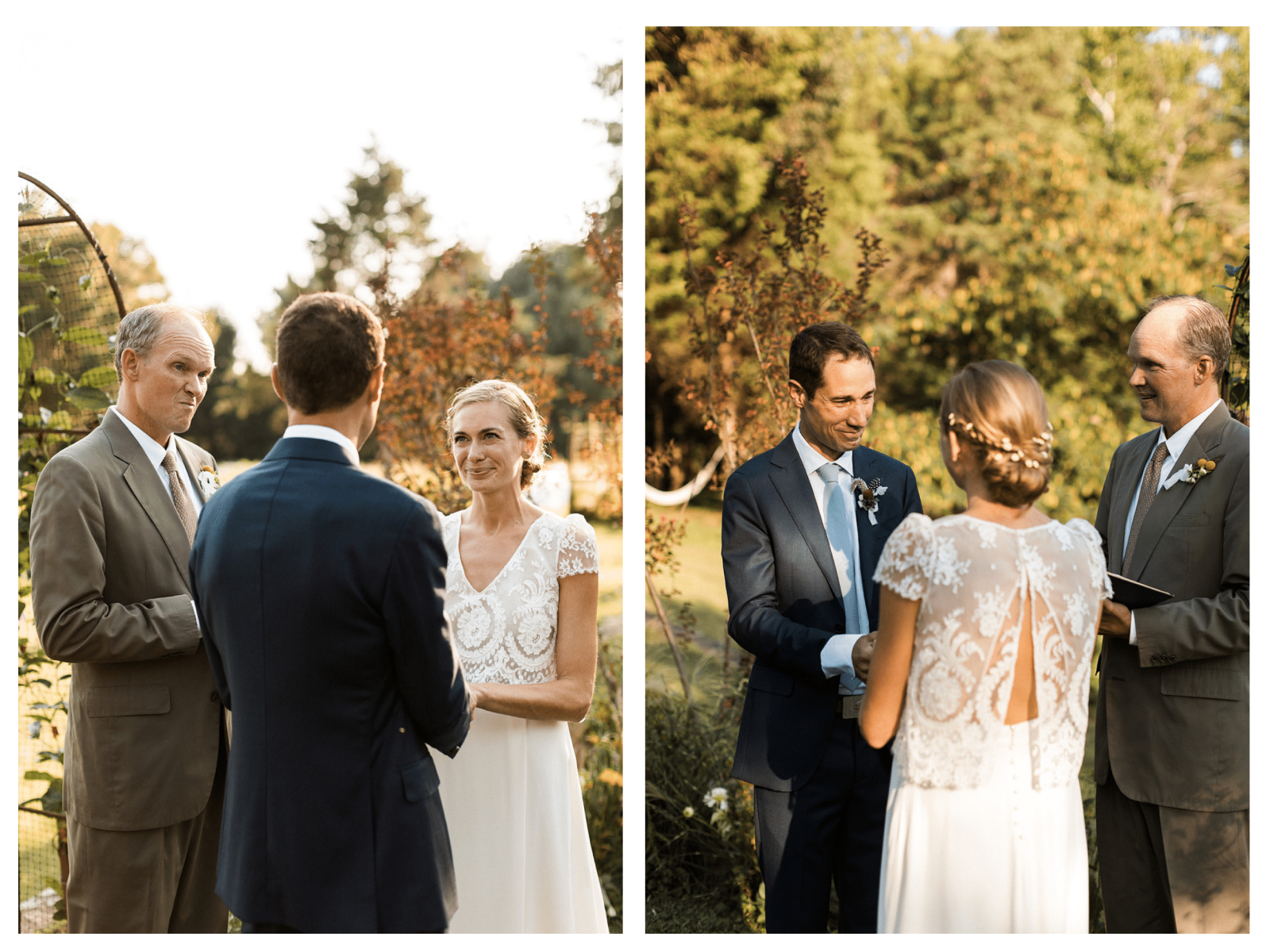 outdoor wedding ceremony in virginia