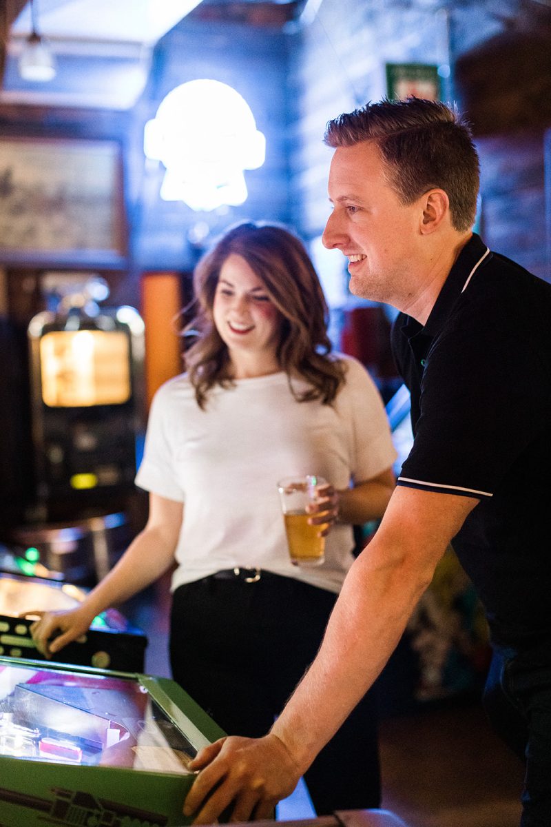 couple at arcade