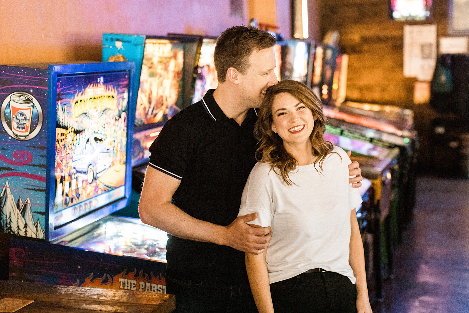 arcade engagement session in dc