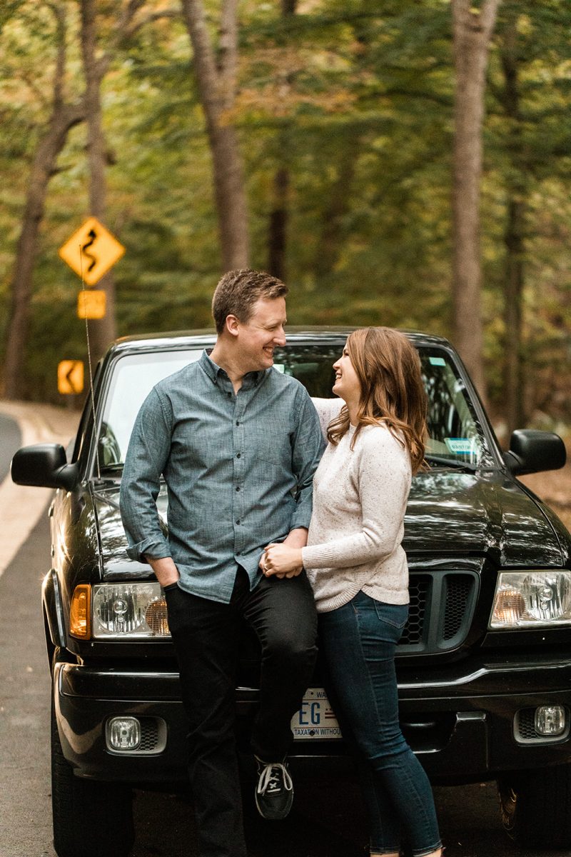 truck engagement photos
