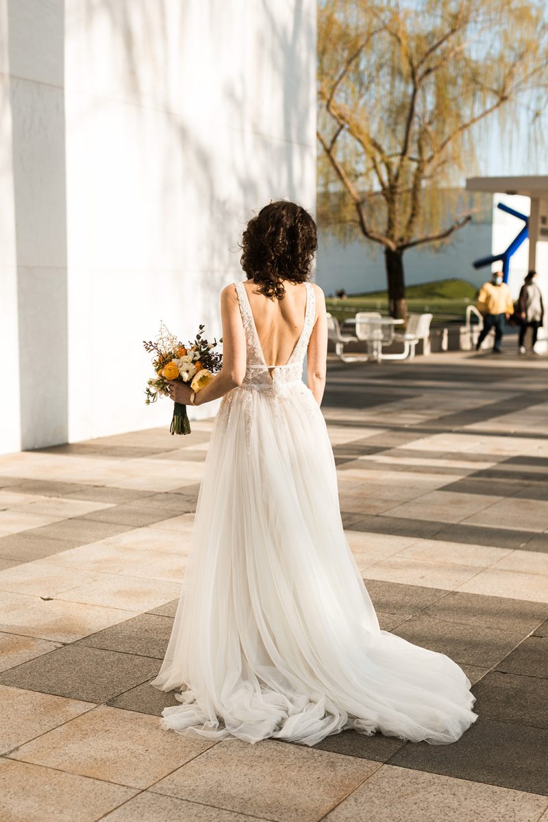 bride at John F. Kennedy Center for the Performing Arts