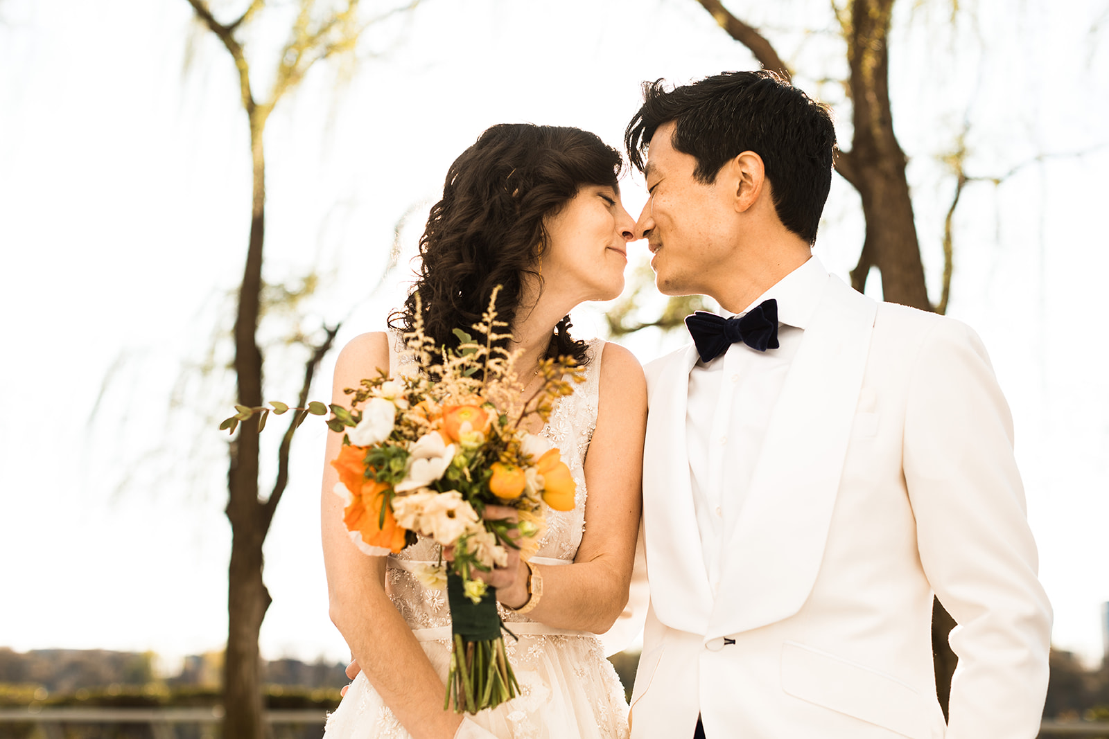 bride and groom portraits