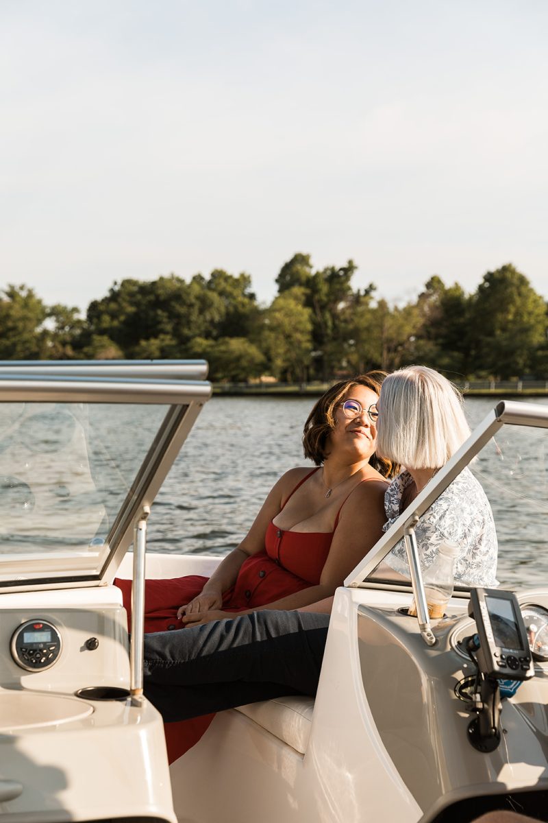 lgbtq+ couple on a boat in DC