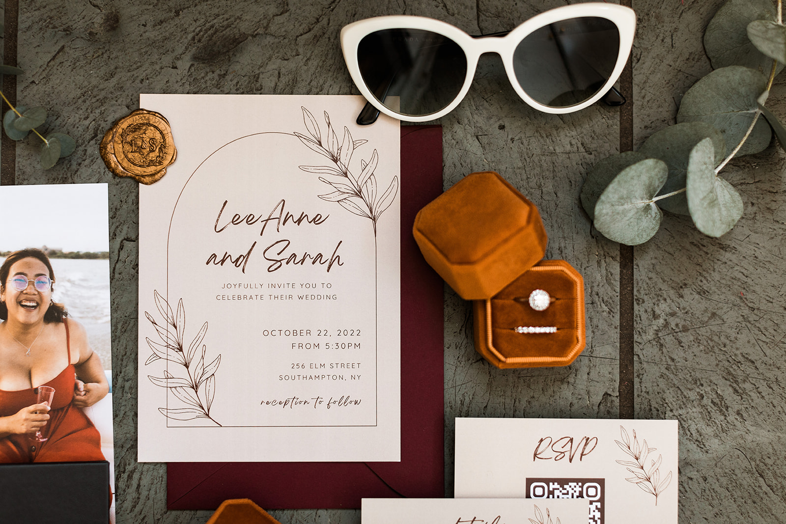 wedding flatlay details