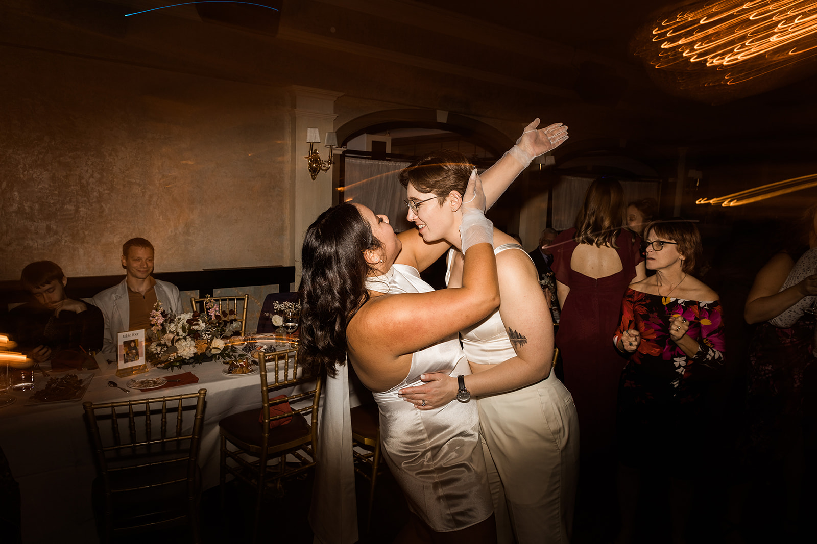 dance floor wedding photos