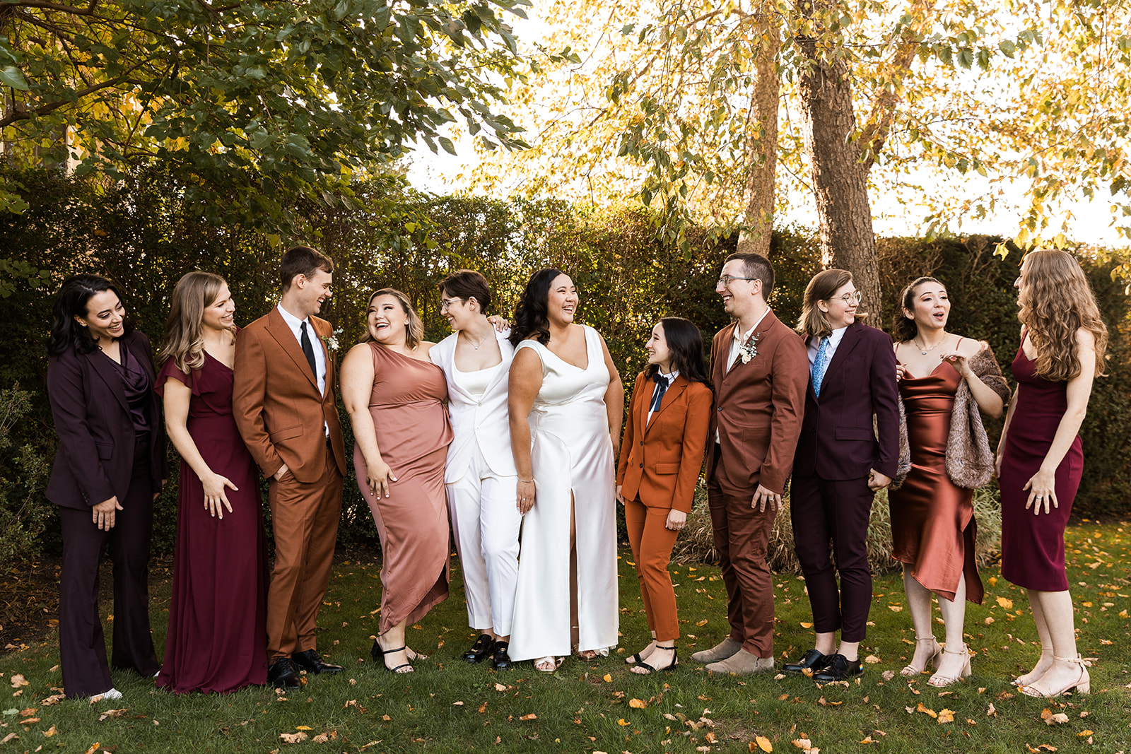 mixed gender wedding party 