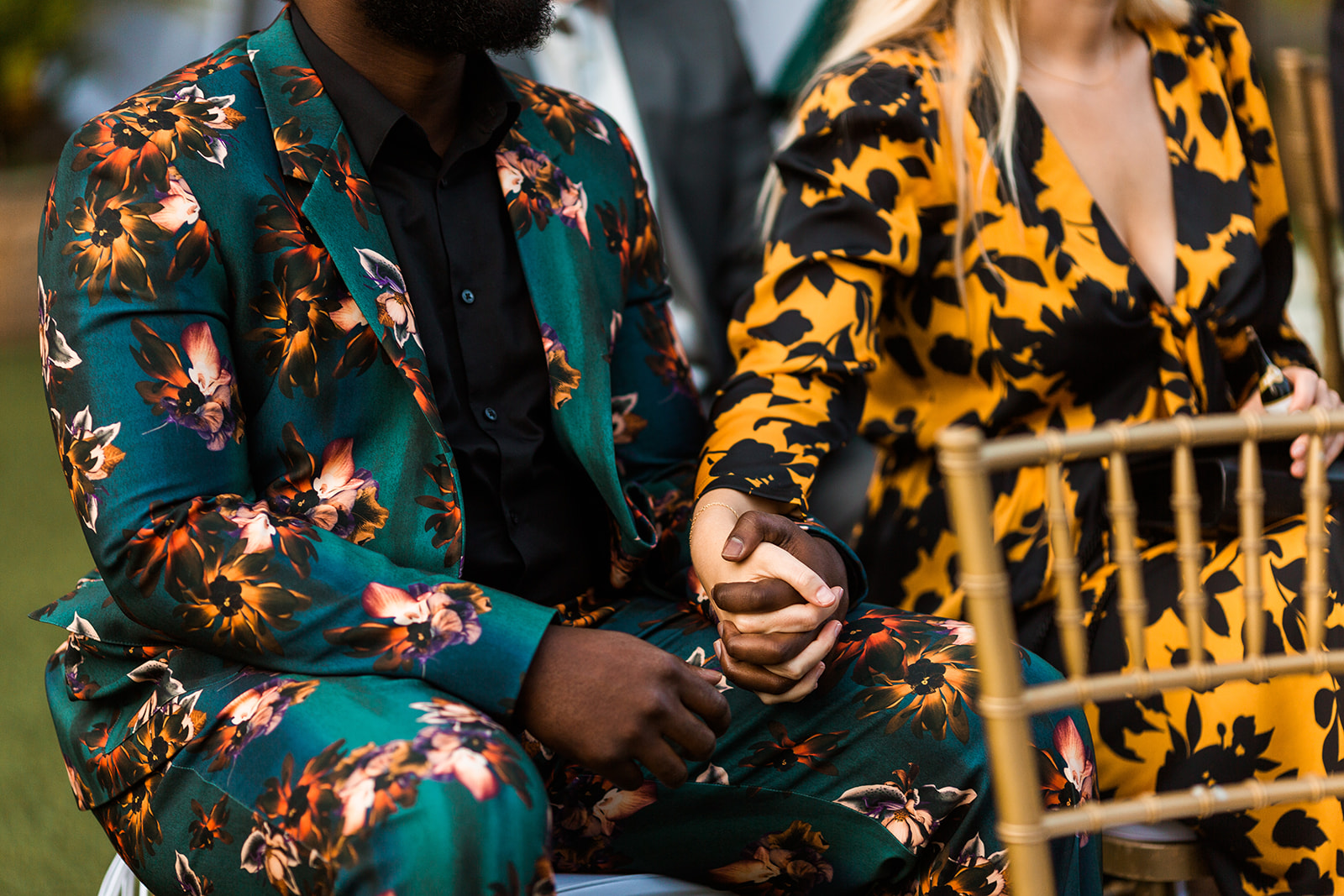 colorful suits for wedding guests