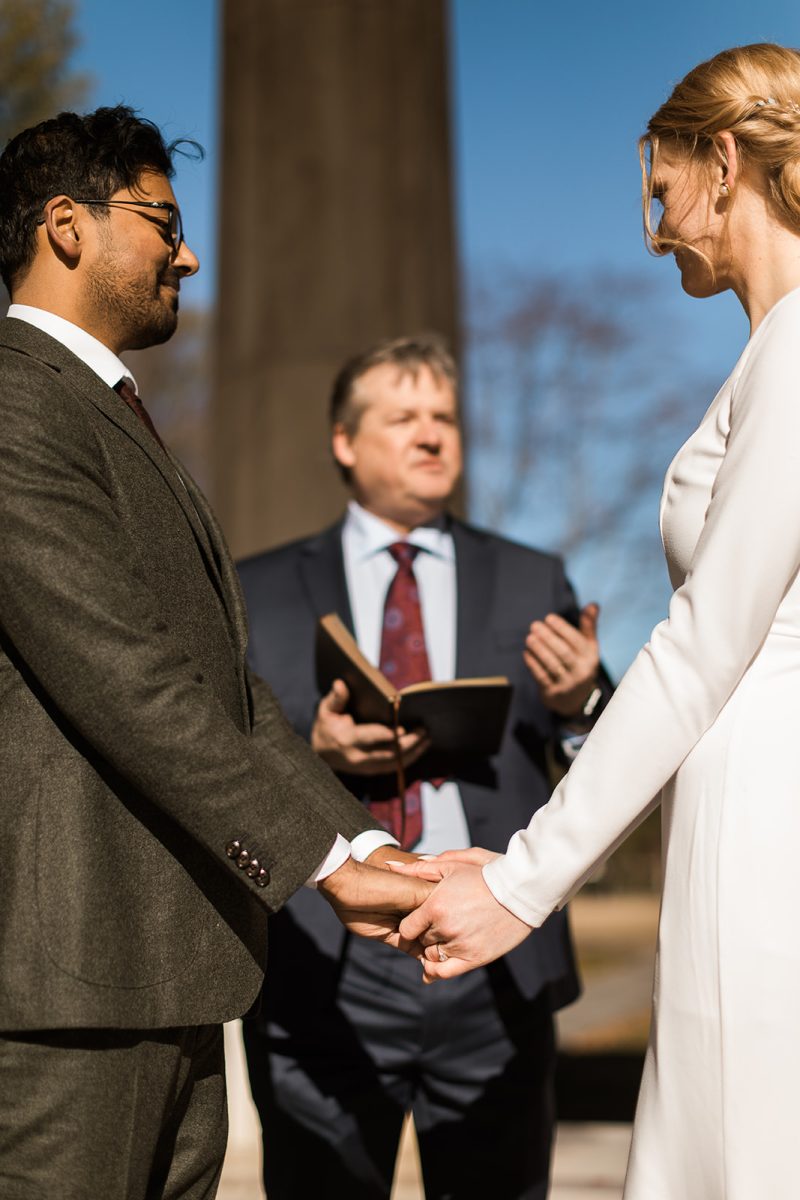 outdoor dc elopement ceremony