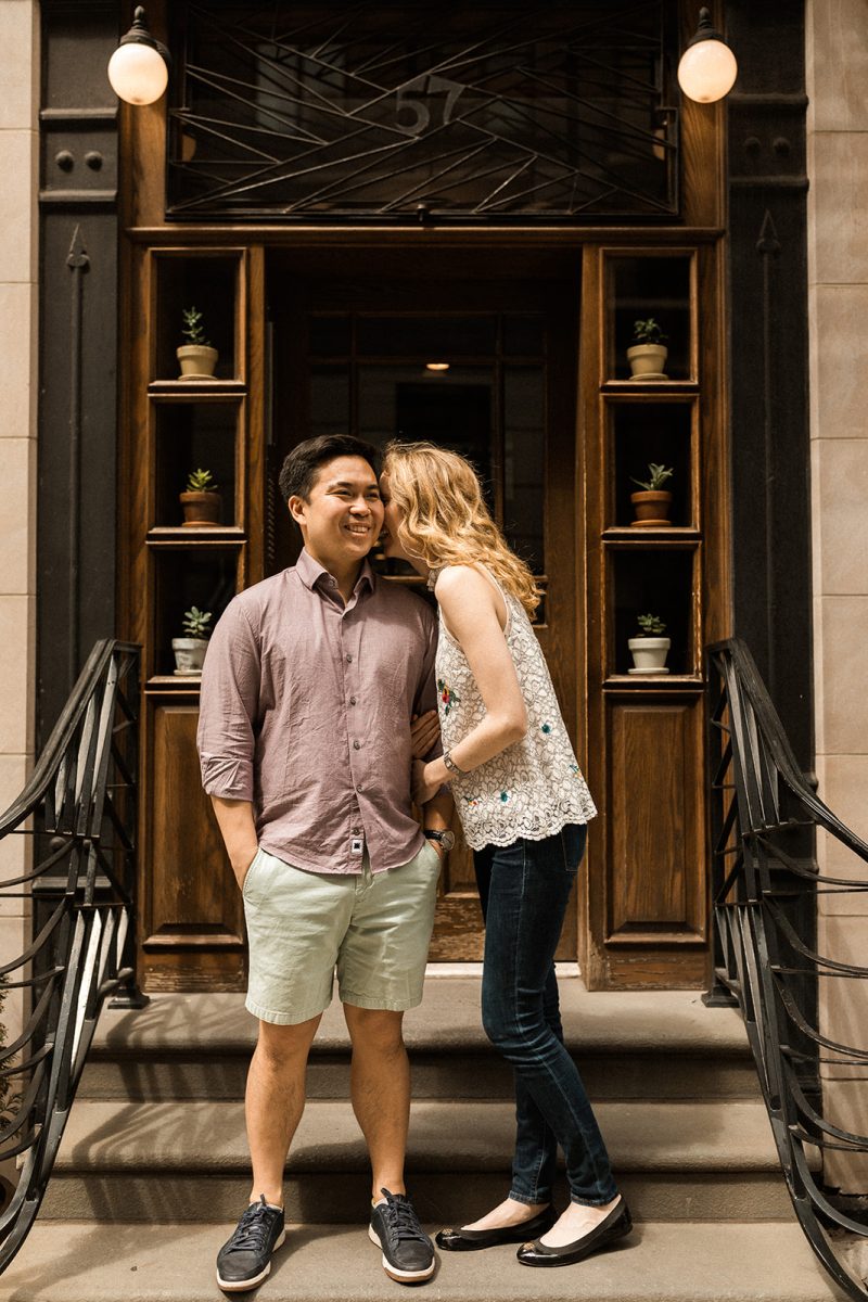 nyc engagement session