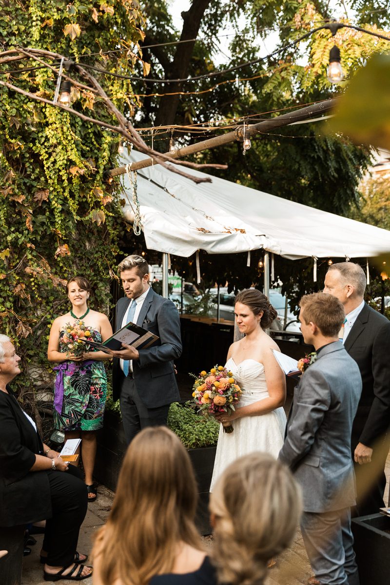 big bear cafe wedding ceremony 