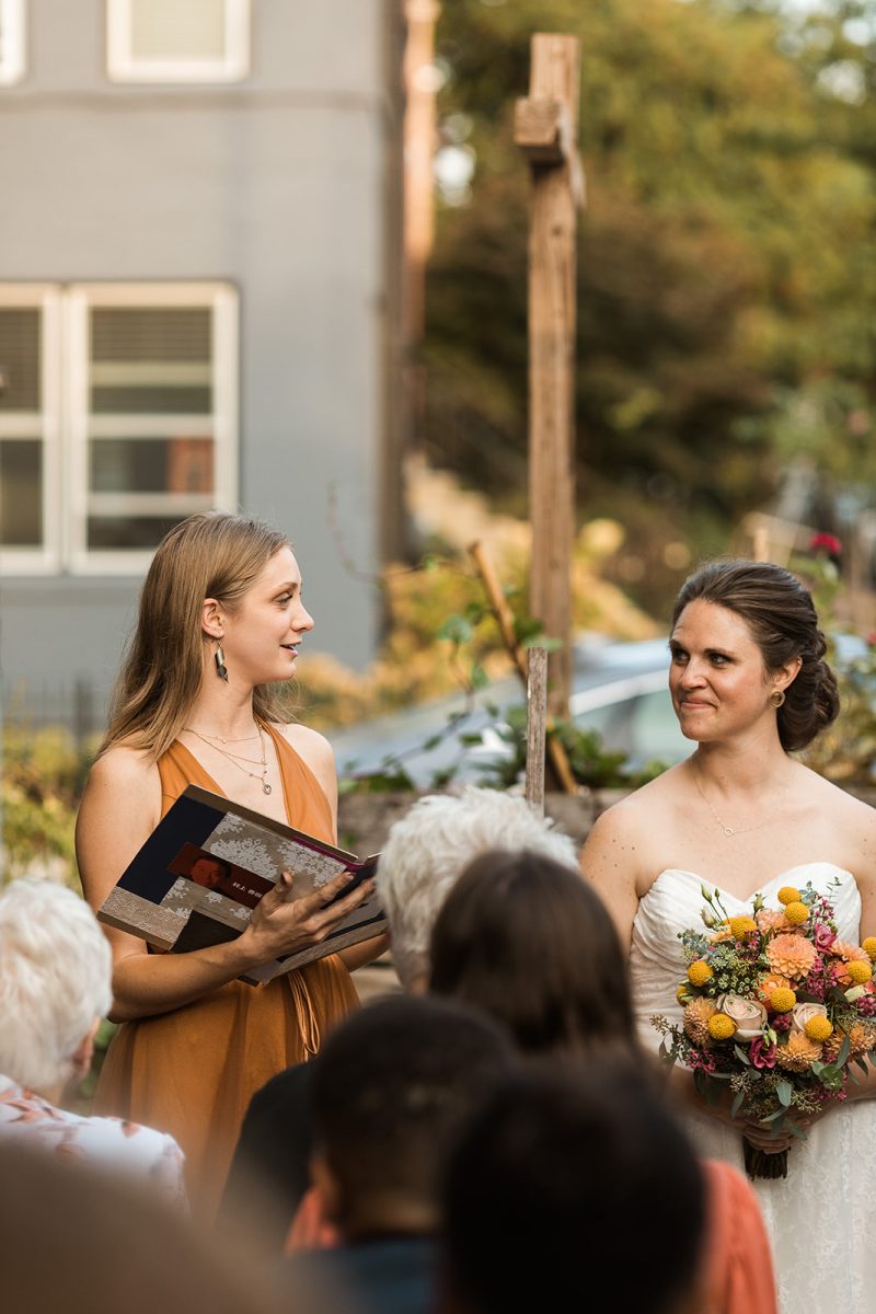 wedding ceremony at big bear cafe in washington dc 