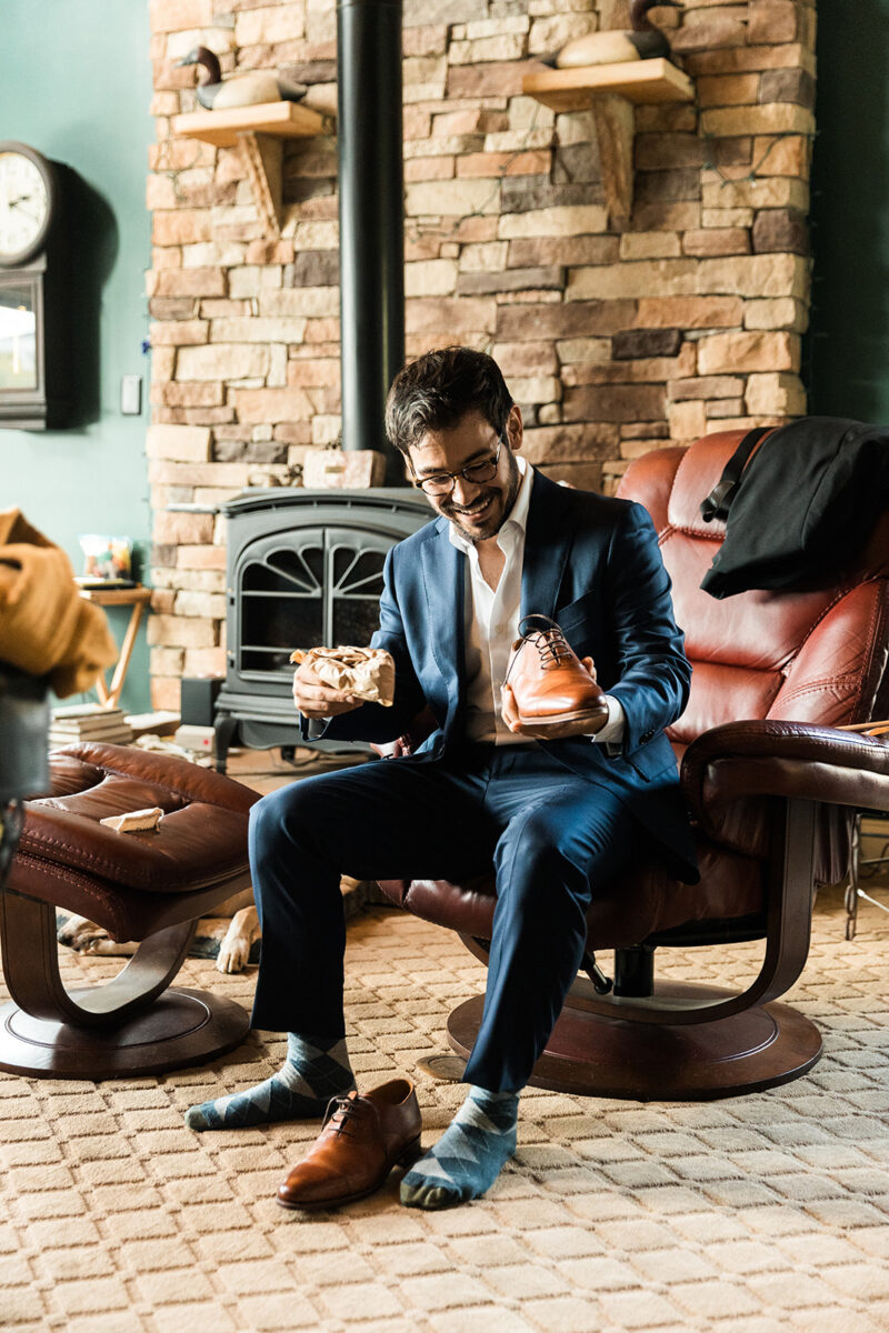 groom getting ready