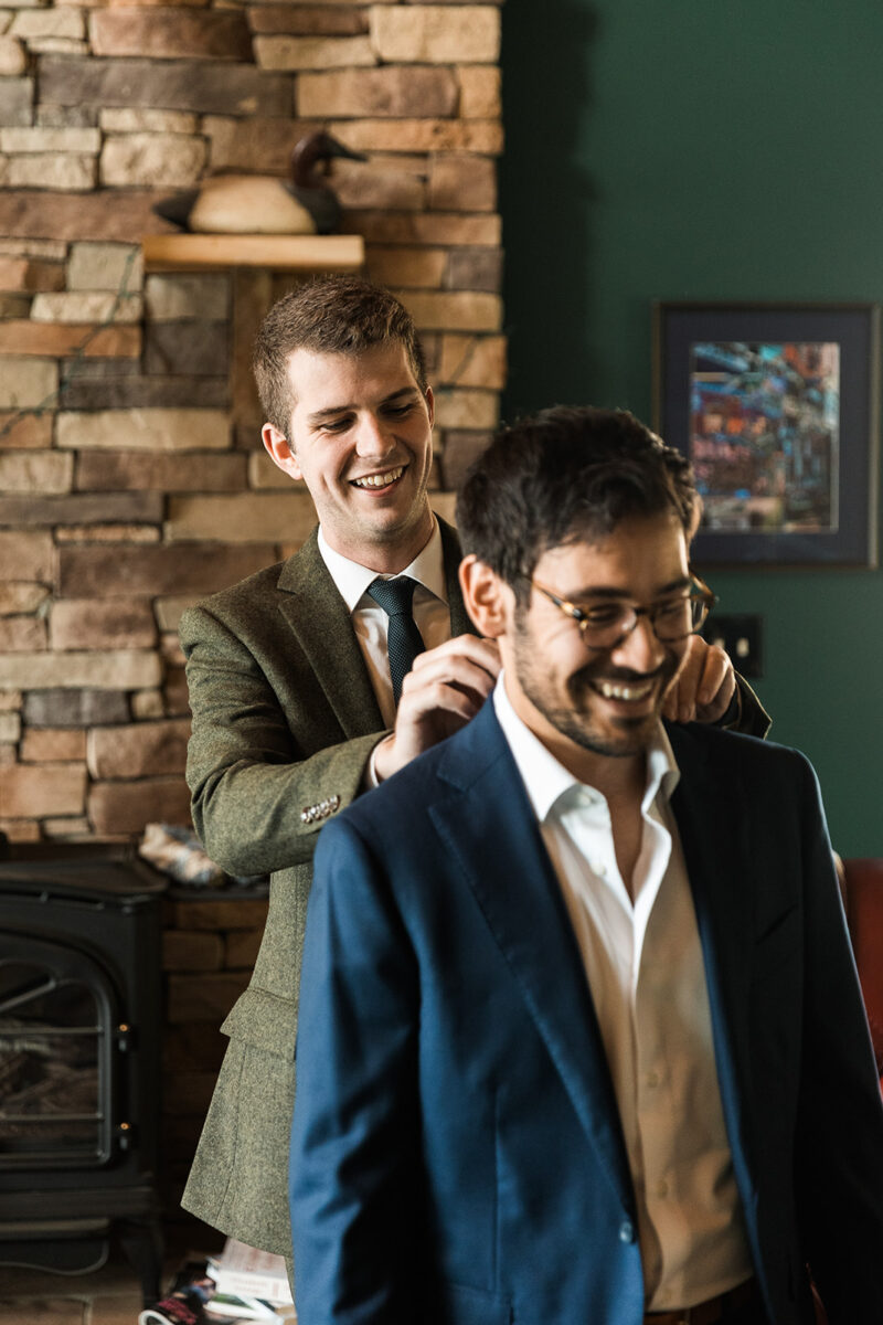 groom getting ready