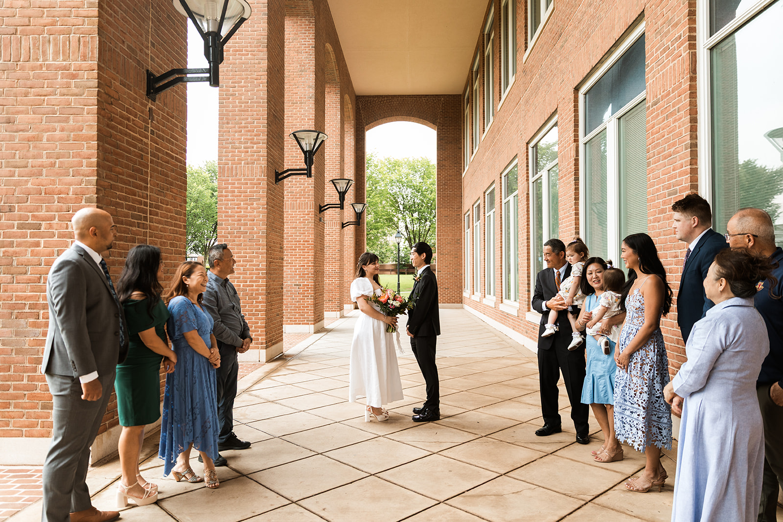 fairfax courthouse elopement ceremony