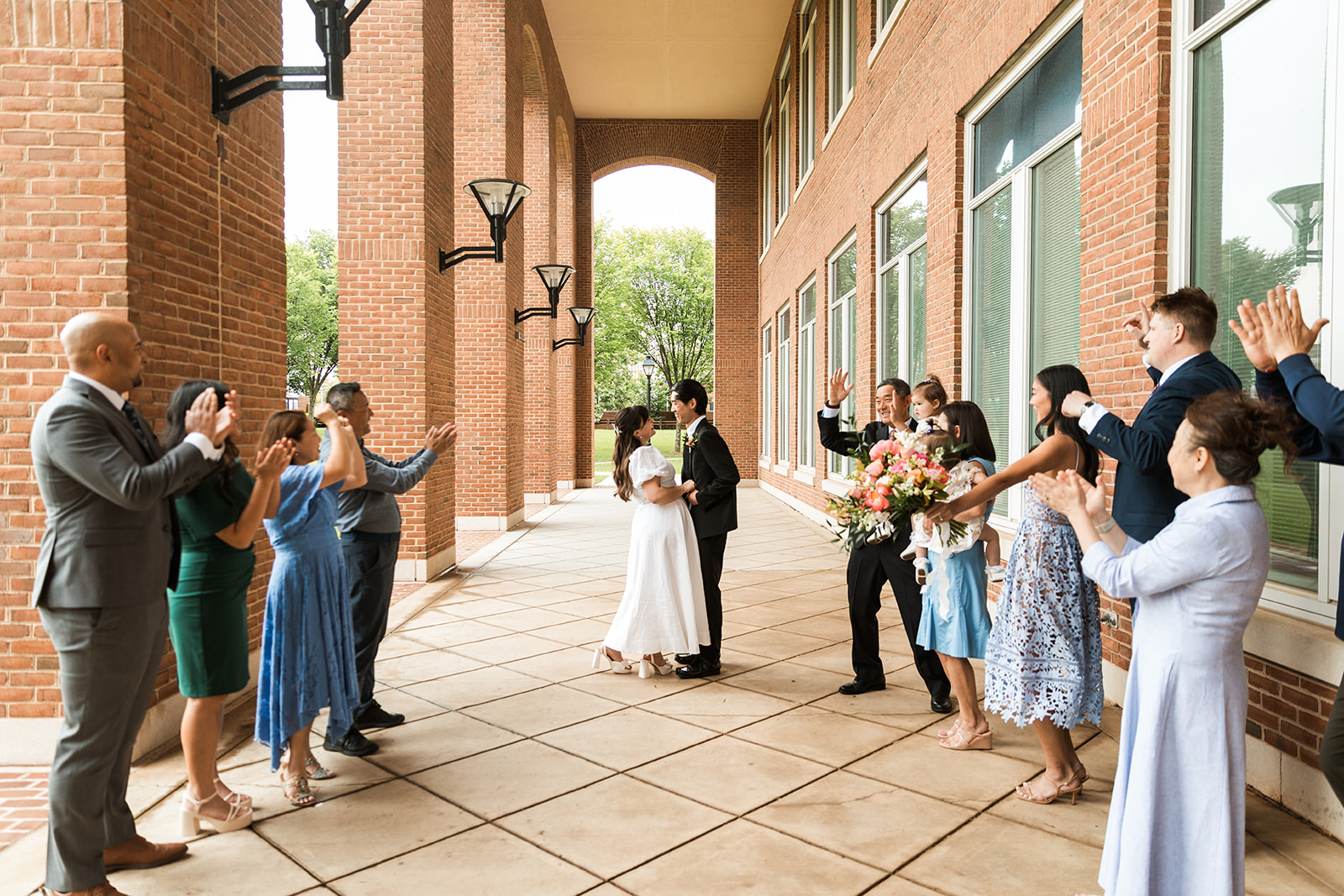 fairfax courthouse elopement ceremony